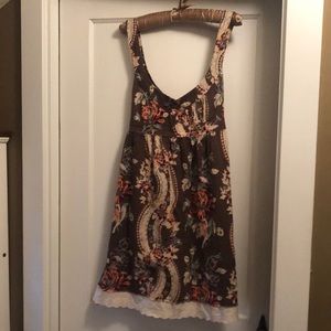 Free People Vintage Floral Tank Dress Tunic Lace